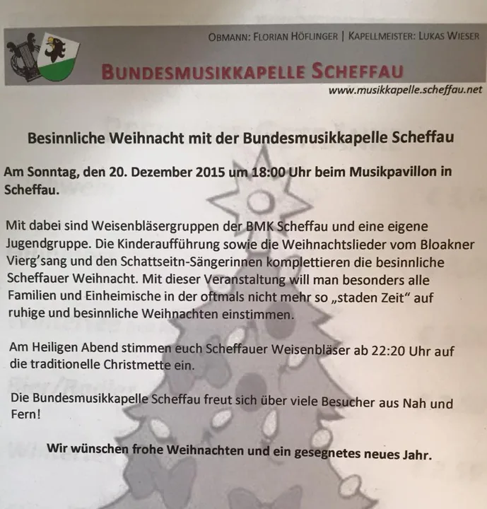 Besinnliche Weihnacht 2015